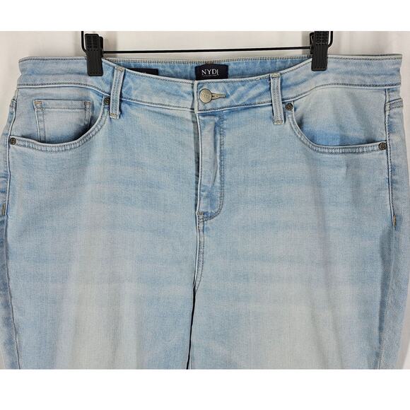 NYDJ WOMEN'S SHERI SLIM LIFT X TUCK TECHNOLOGY BLUE JEAN PANT SIZE 16, 38W X 29L - Picture 3 of 16